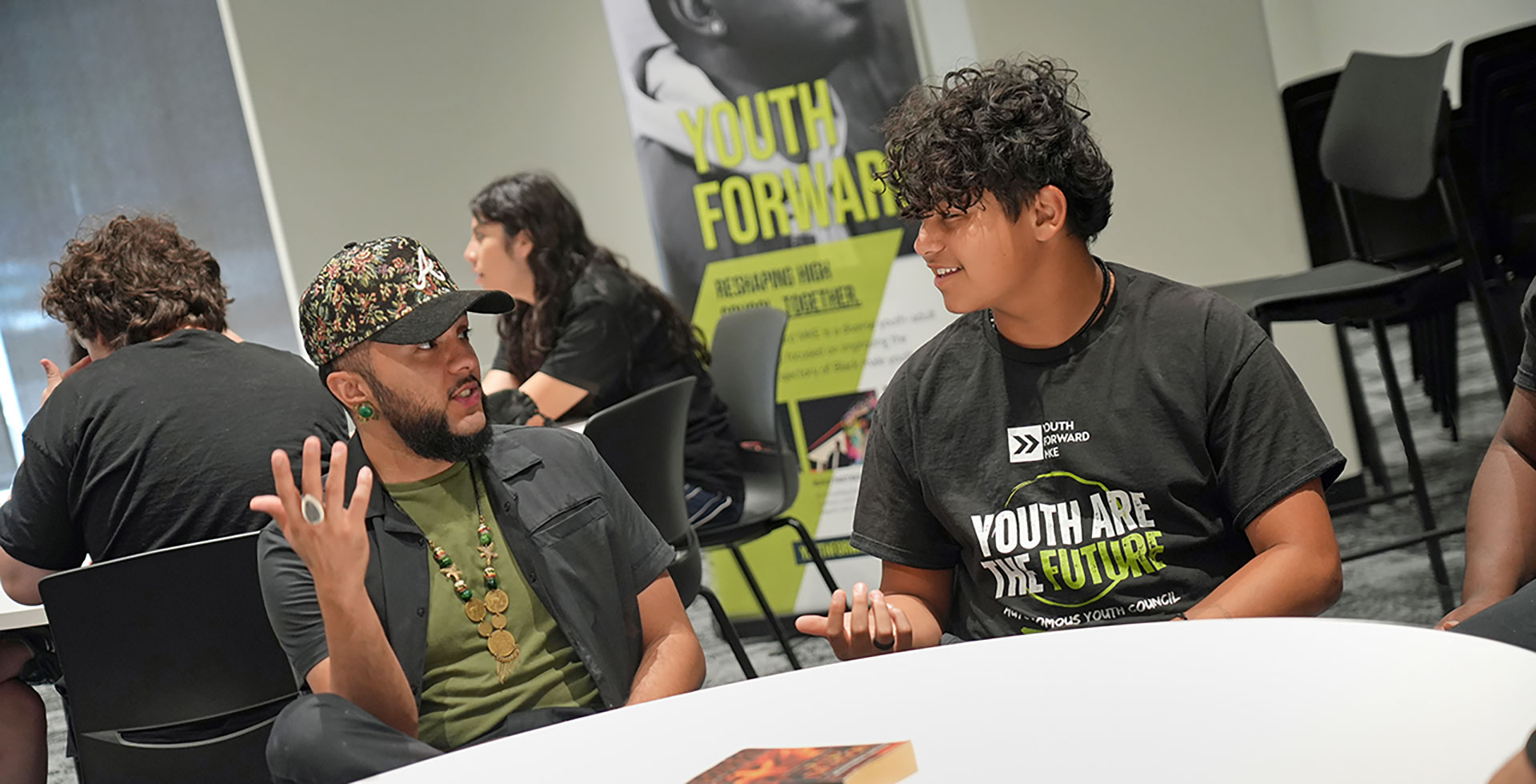 Sebastián Fuentes (left) said the Autonomous Youth Council is a direct response to what young people said they wanted back in 2021. 